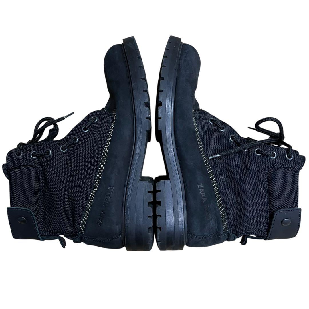 田中 野夫⭐️希少モデル⭐️ ザラサープラス コンバットブーツ 黒 レザー本革