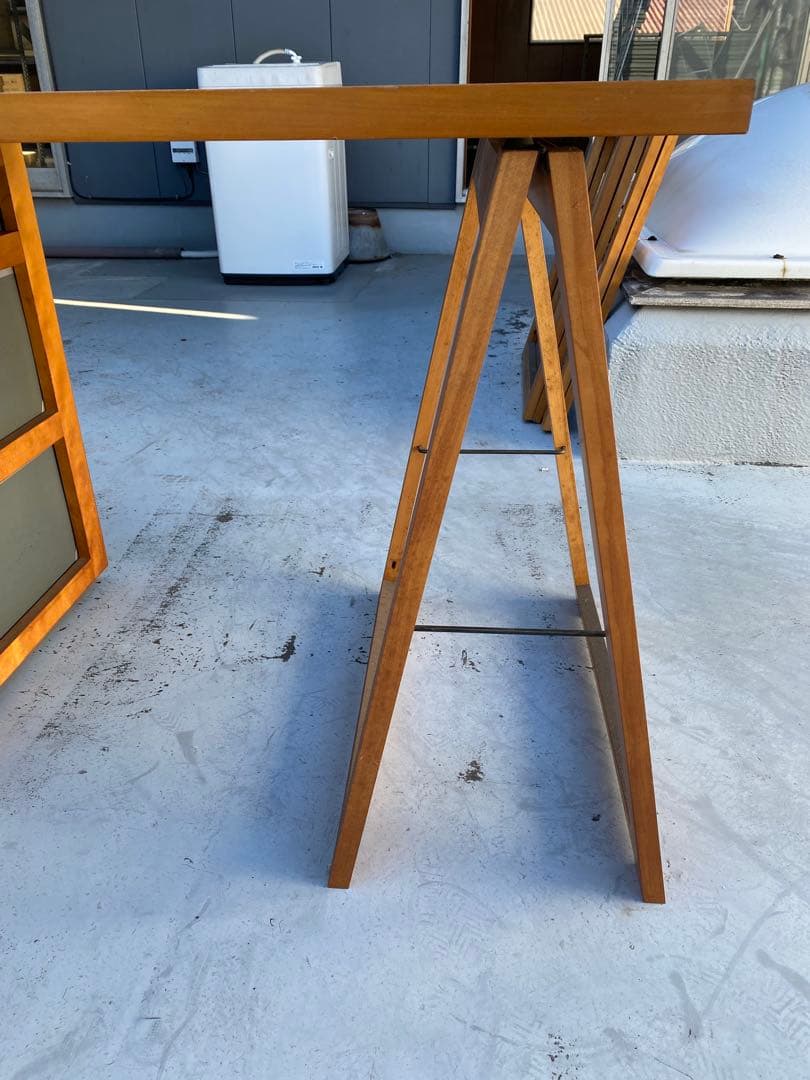 木製シンプルデスク 引き出し3つ付き