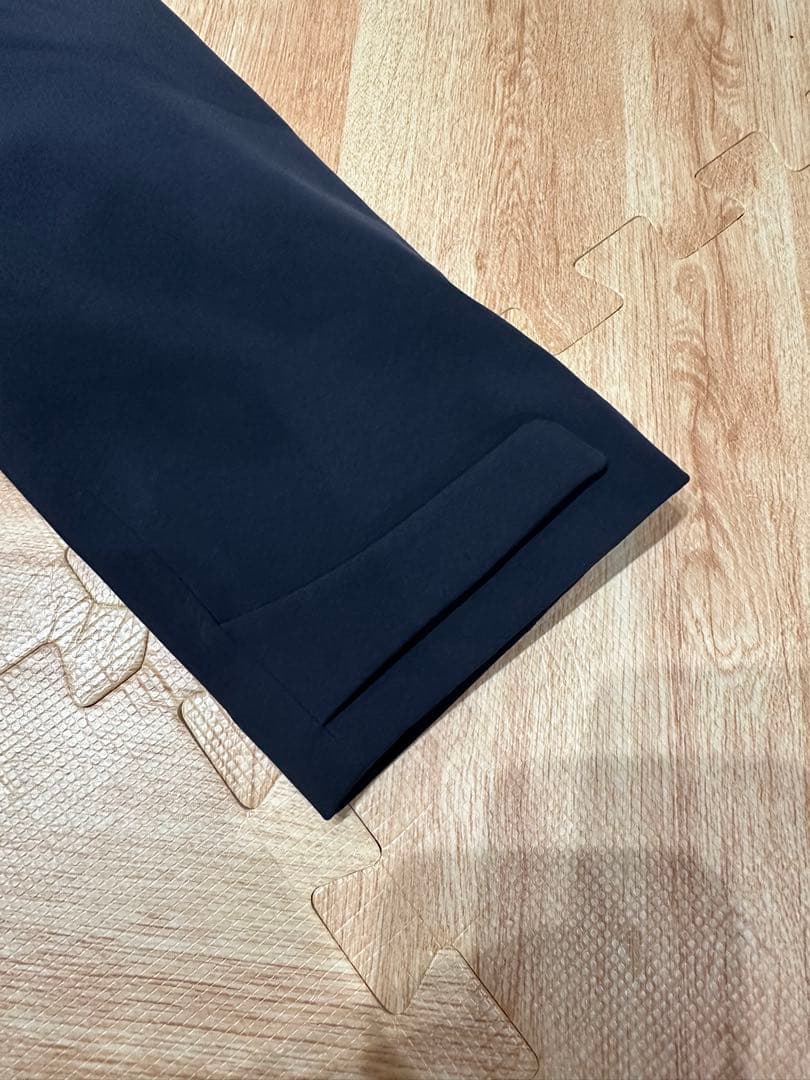 DUNO フード付きネイビーモッズコート　メンズ