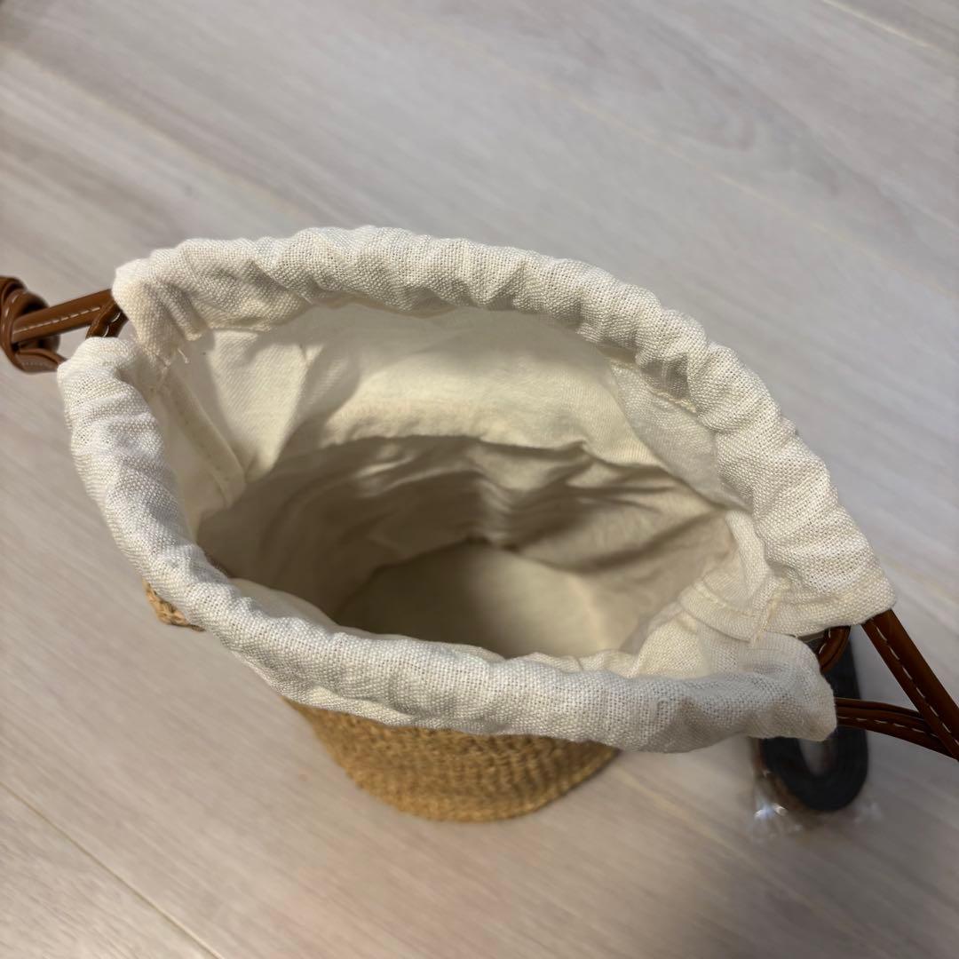 バケツ型かごバッグ ショルダーバッグ