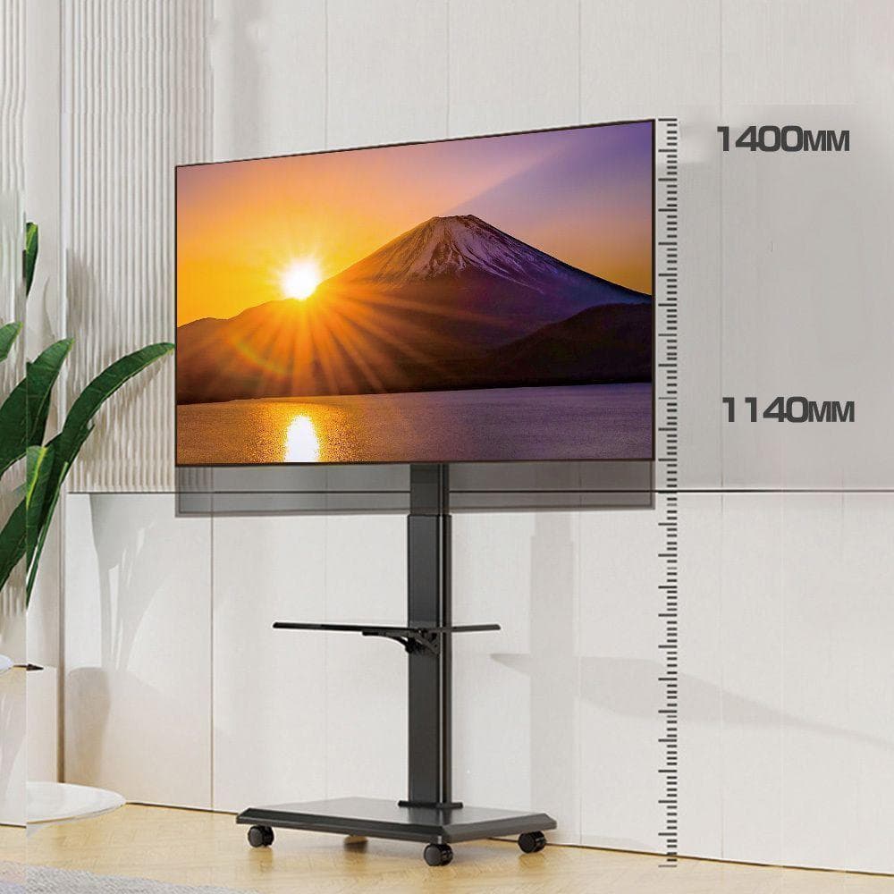 テレビスタンド テレビ台 キャスター付き 黒 32~65インチ対応 2003