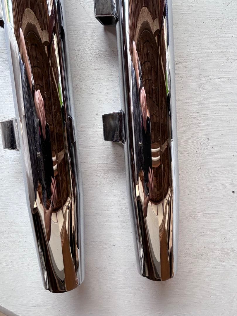 ハーレースポーツスター用 KHRM ステンレススチール クロームマフラー 2本