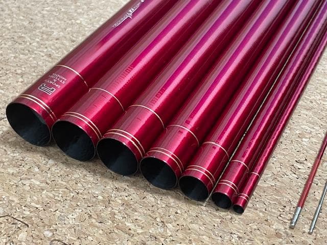 【中古品】 がまかつ がま鮎 パワースペシャルⅣレッド 引抜早瀬90