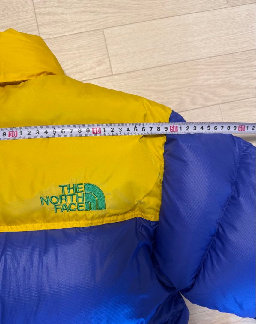 値下げ！THE NORTH FACE ダウンジャケット 青/黄