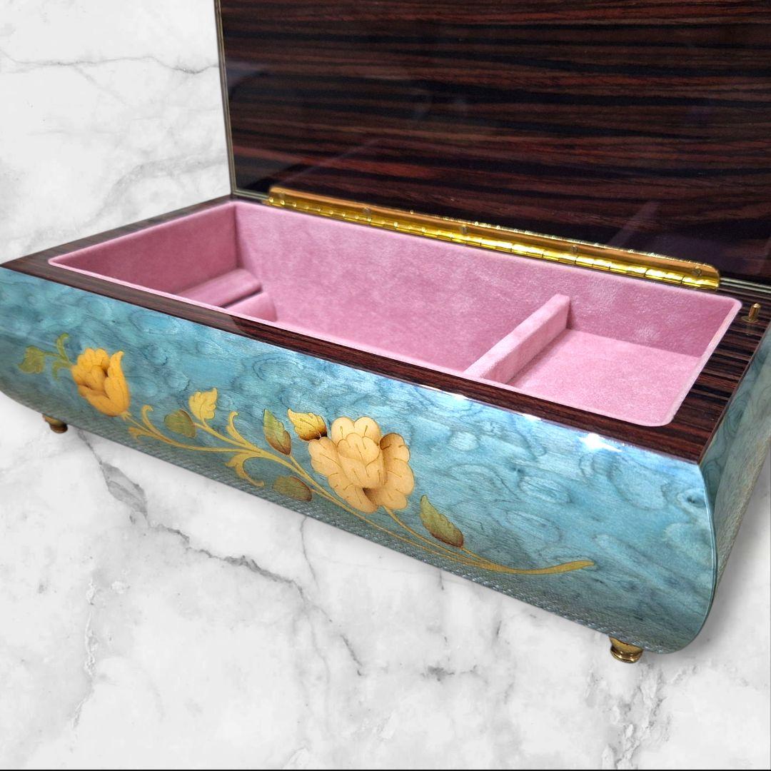 Demain イタリア製 象嵌オルゴールBOX ボレロ 高級ジュエリーケース