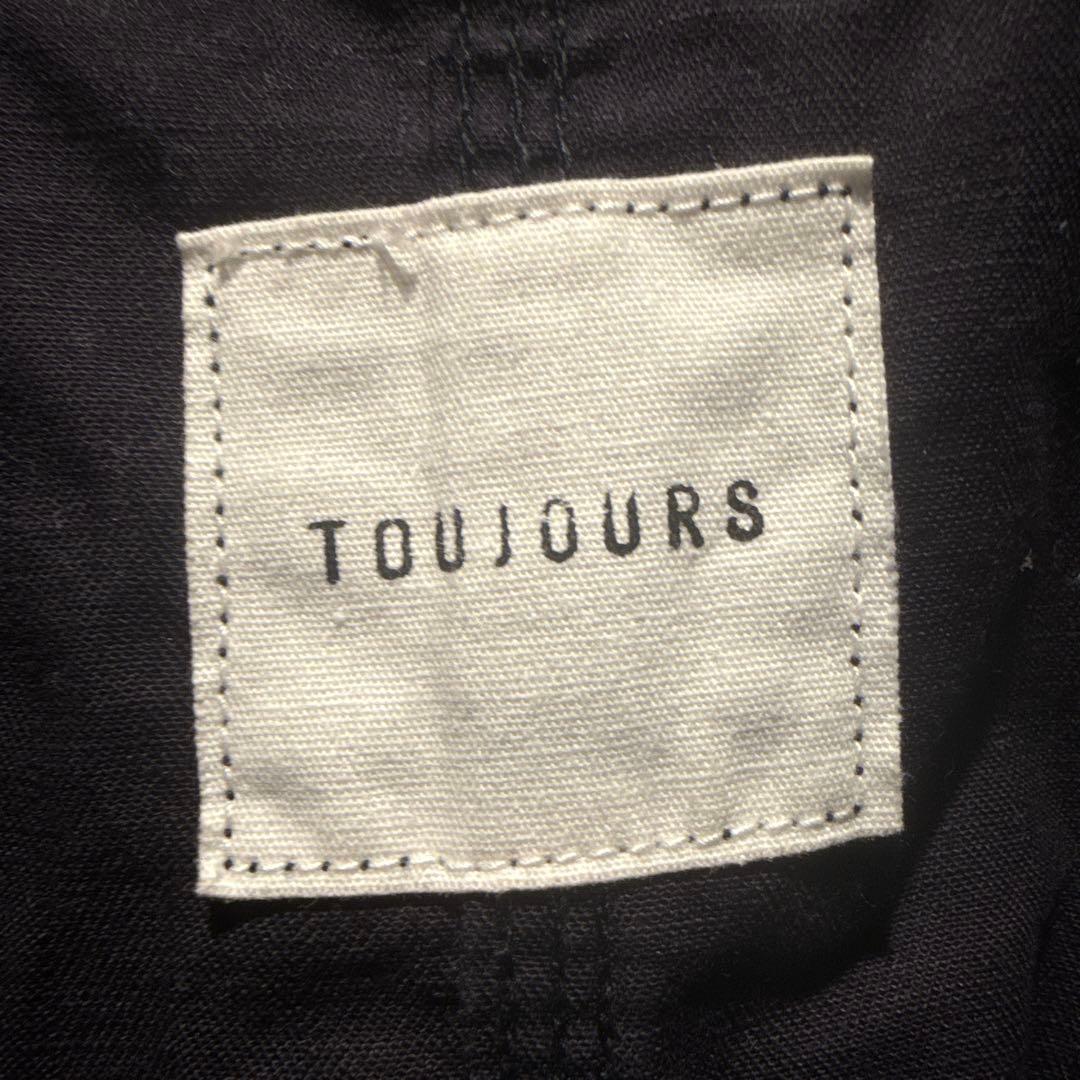 TOUJOURS オーバーオール　コットン　ネイビー（濃紺）