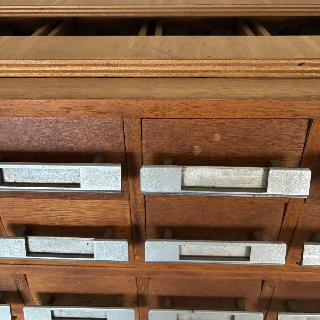 しげ様 図書館 キャビネット カード入 レトロ 店舗 アンティーク 什器 家具