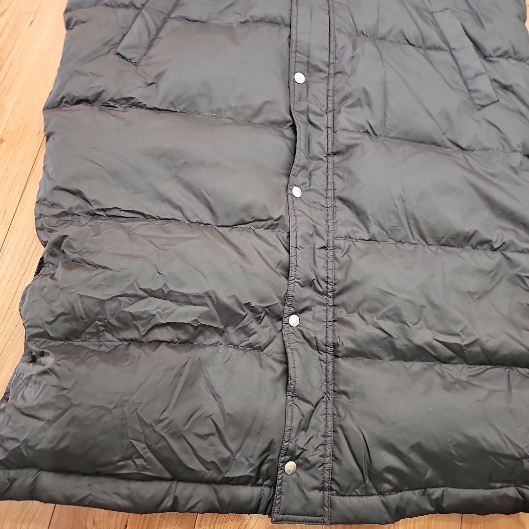 美品　アシックス　ダウンベンチコート　ロングブラック　L