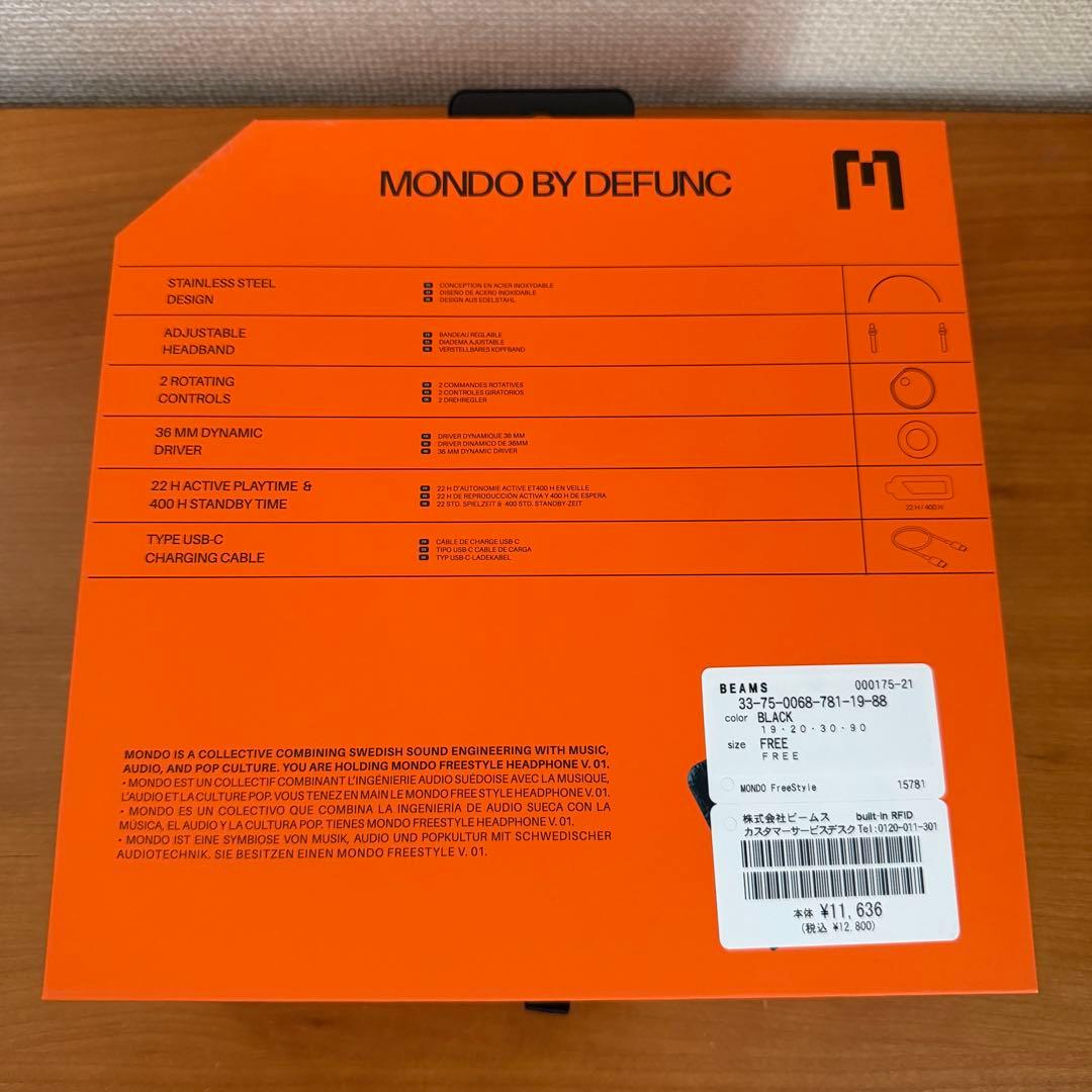 MONDO BY DEFUNC FREESTYLE ワイヤレス ヘッドフォン