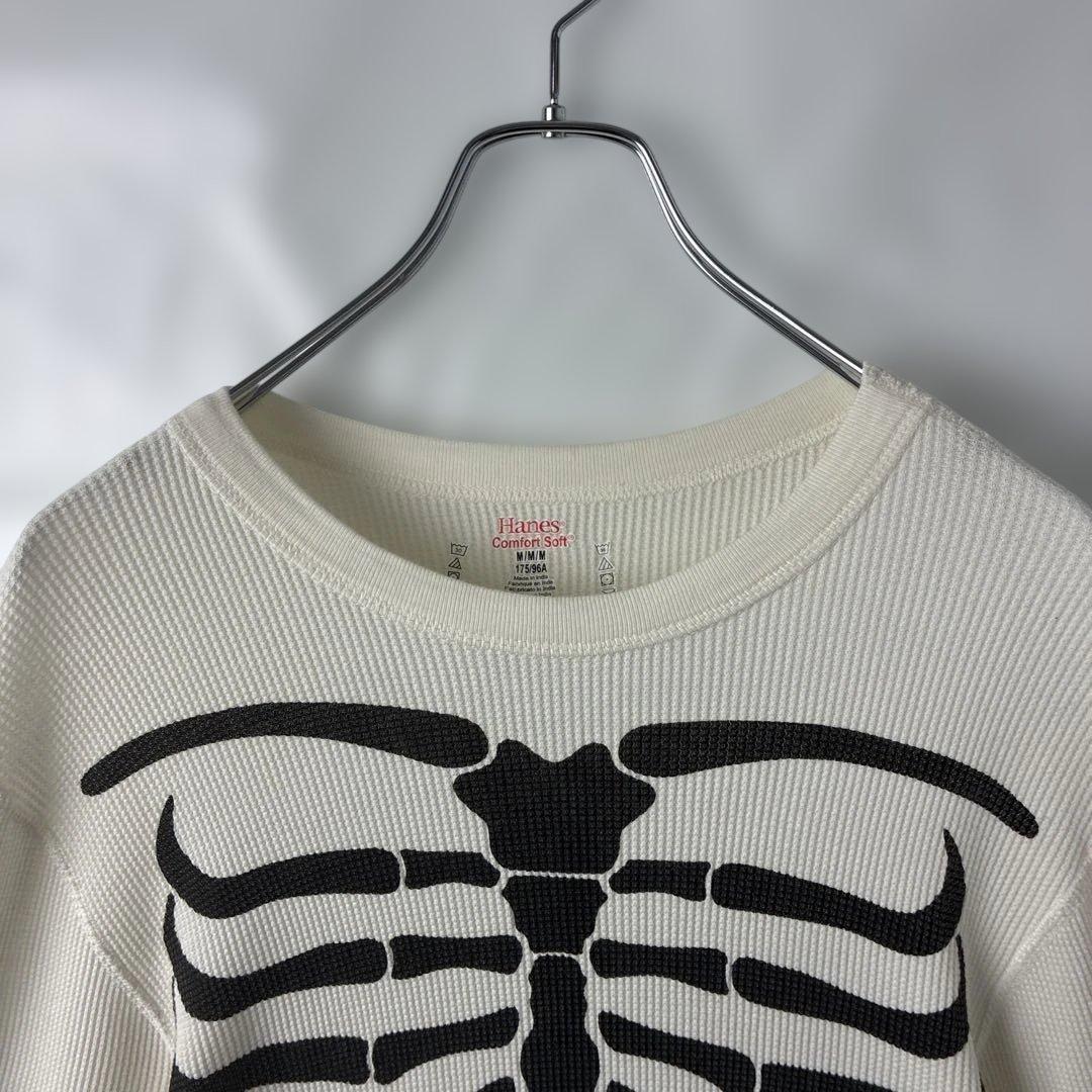 シュプリーム Hanes Bonesサーマル　ロンT 長袖Tシャツ　ボーン　骸骨