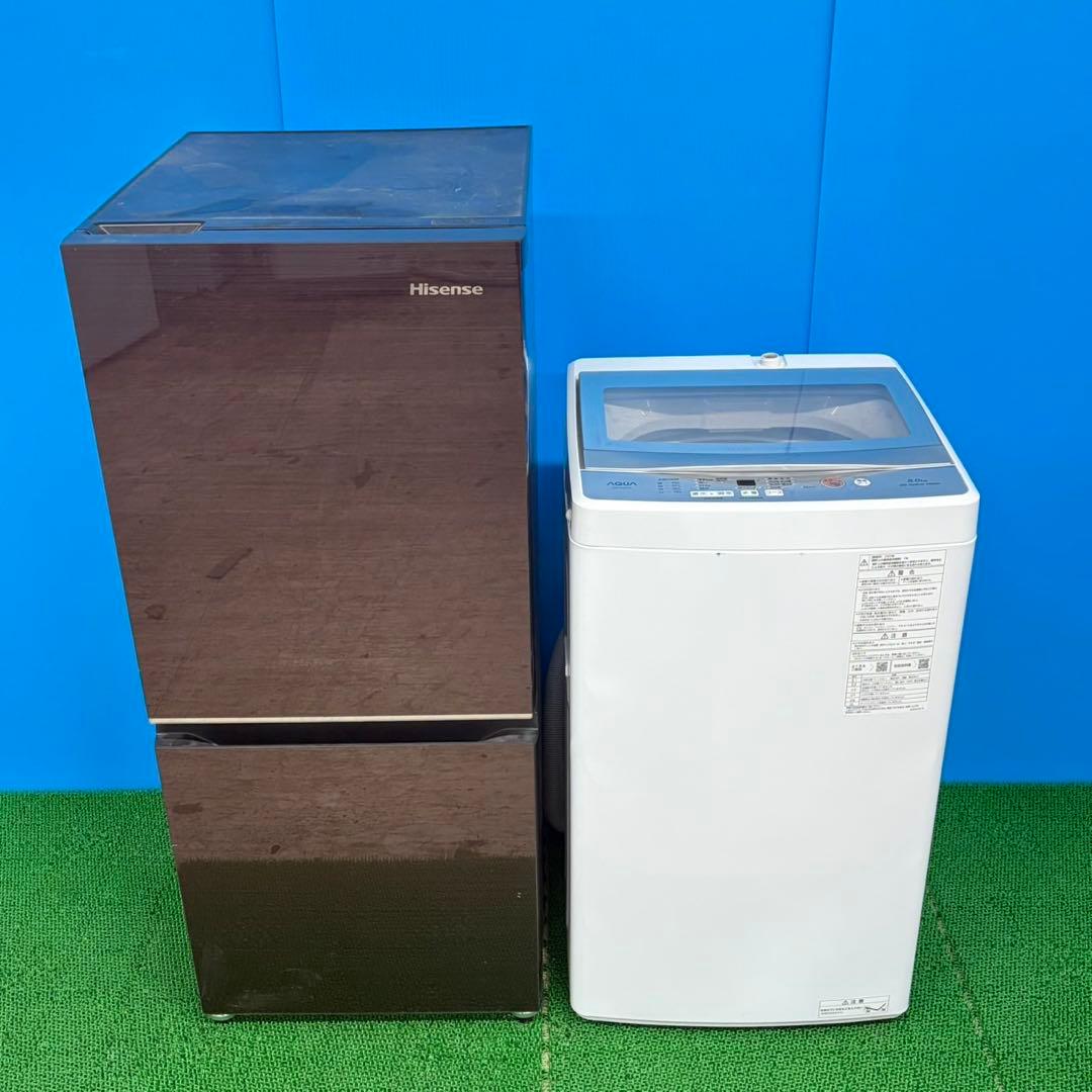 692 2022年製　極美品　鏡面デザイン　洗濯機　一人暮らし　冷蔵庫　小型