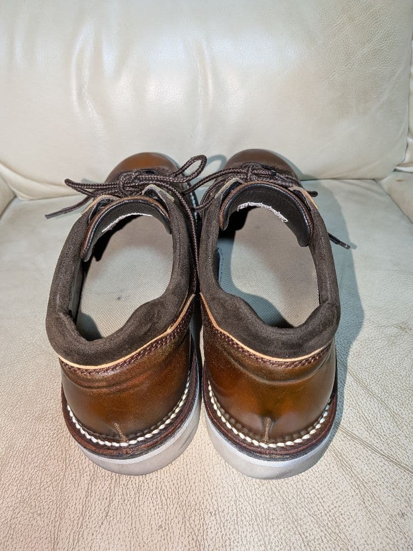 THE FLAT HEAD レザーシューズ　ブラウン　切り替えし　革靴