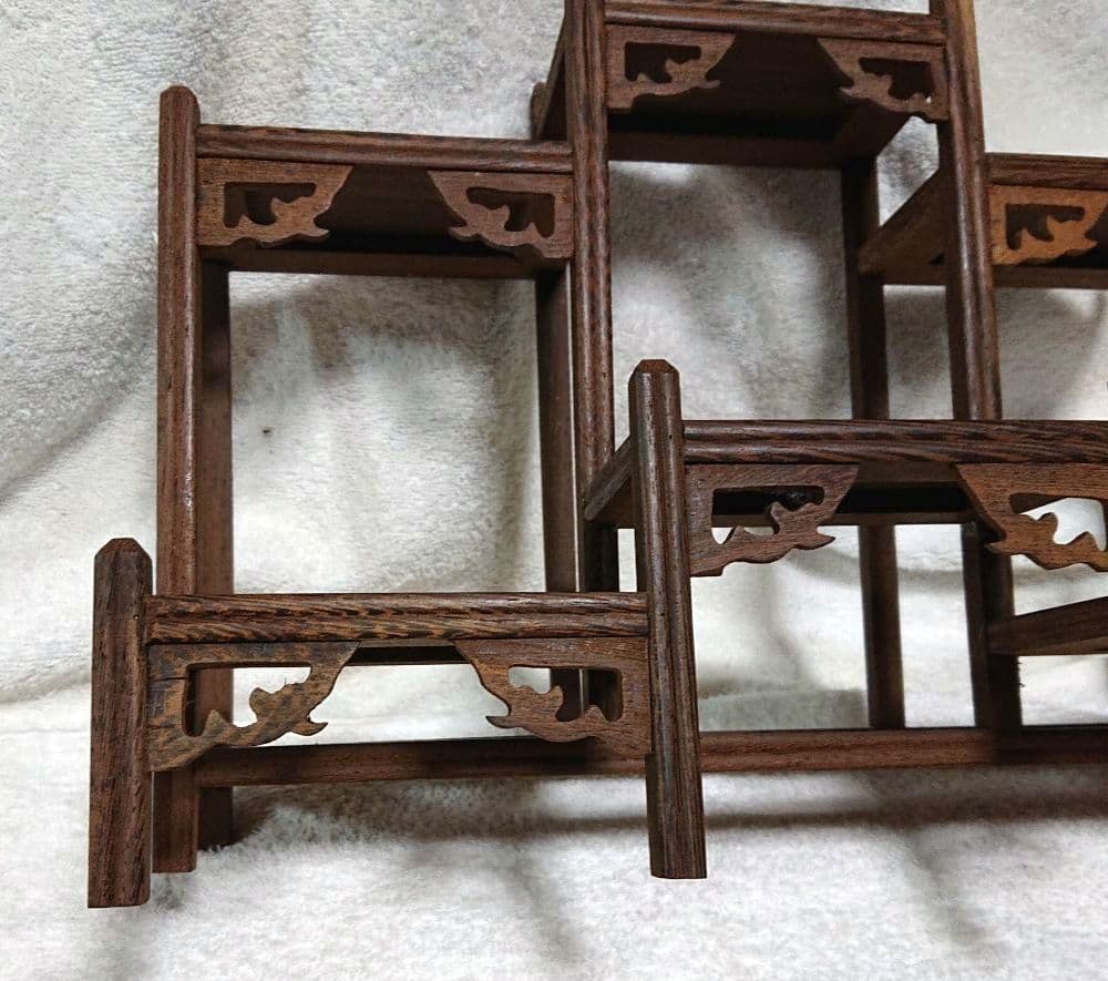 飾り棚木製多段式ディスプレイラックT158