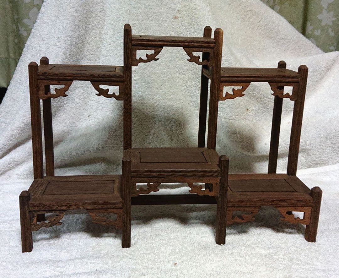 飾り棚木製多段式ディスプレイラックT158