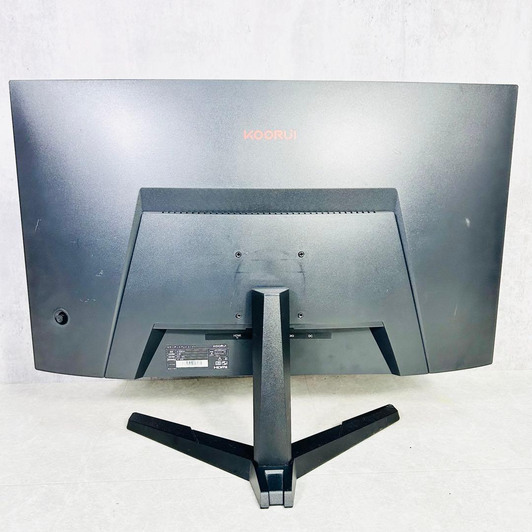 KOORUI 27E6QC 湾曲 ゲーミング モニター 27インチ