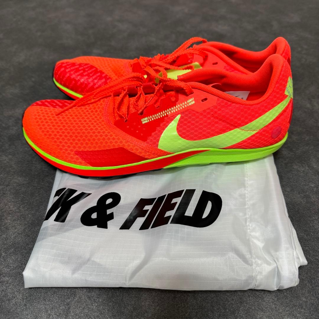 zoom rival waffle 6 オレンジ グリーン クロスカントリー