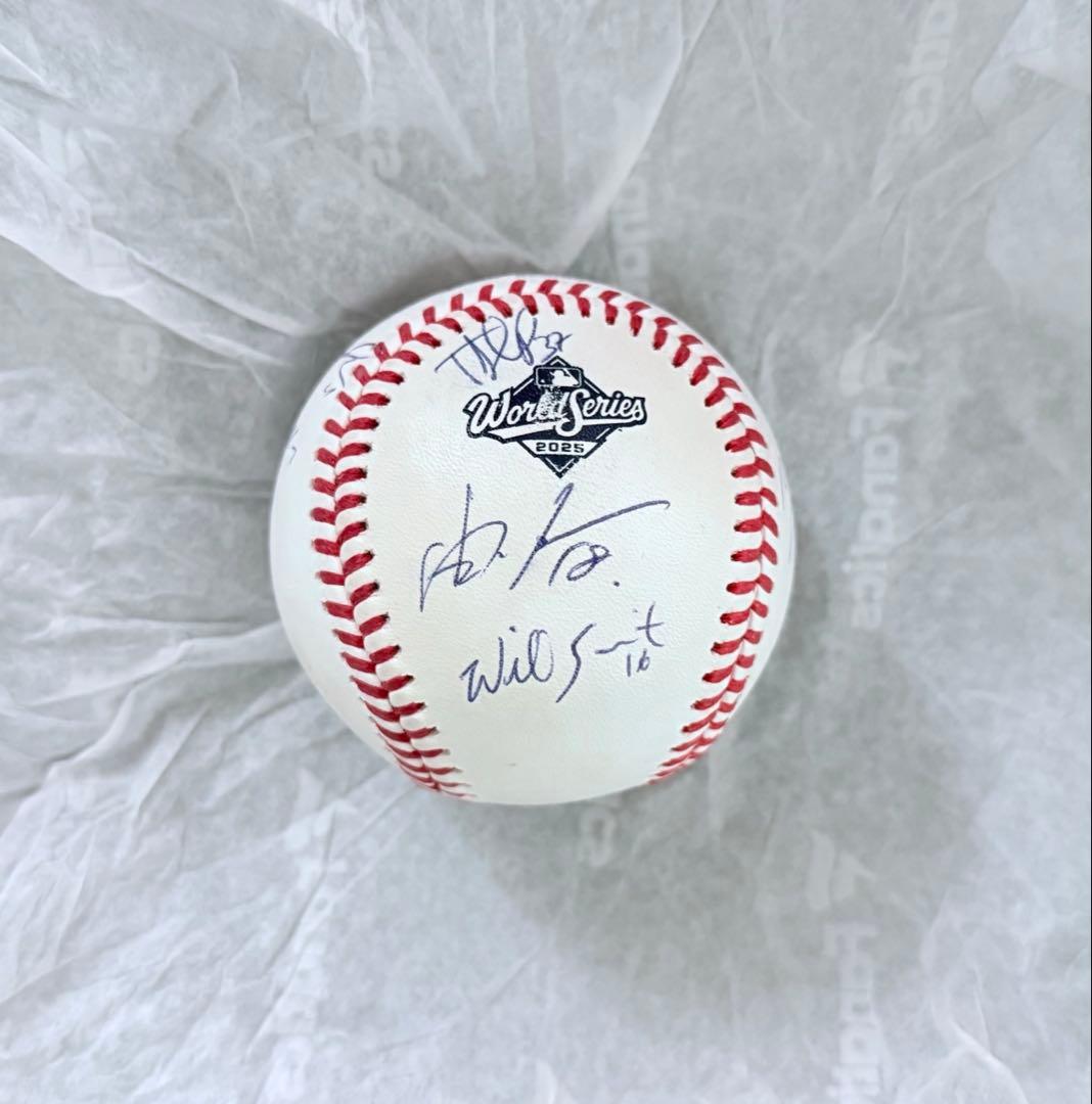 MLBドジャース 2025ワールドシリーズ優勝記念7選手直筆サインボール
