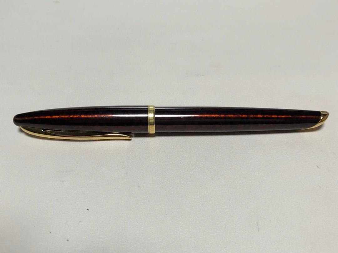 WATERMAN ウォーターマン カレン 万年筆 アンバーシマー 美品