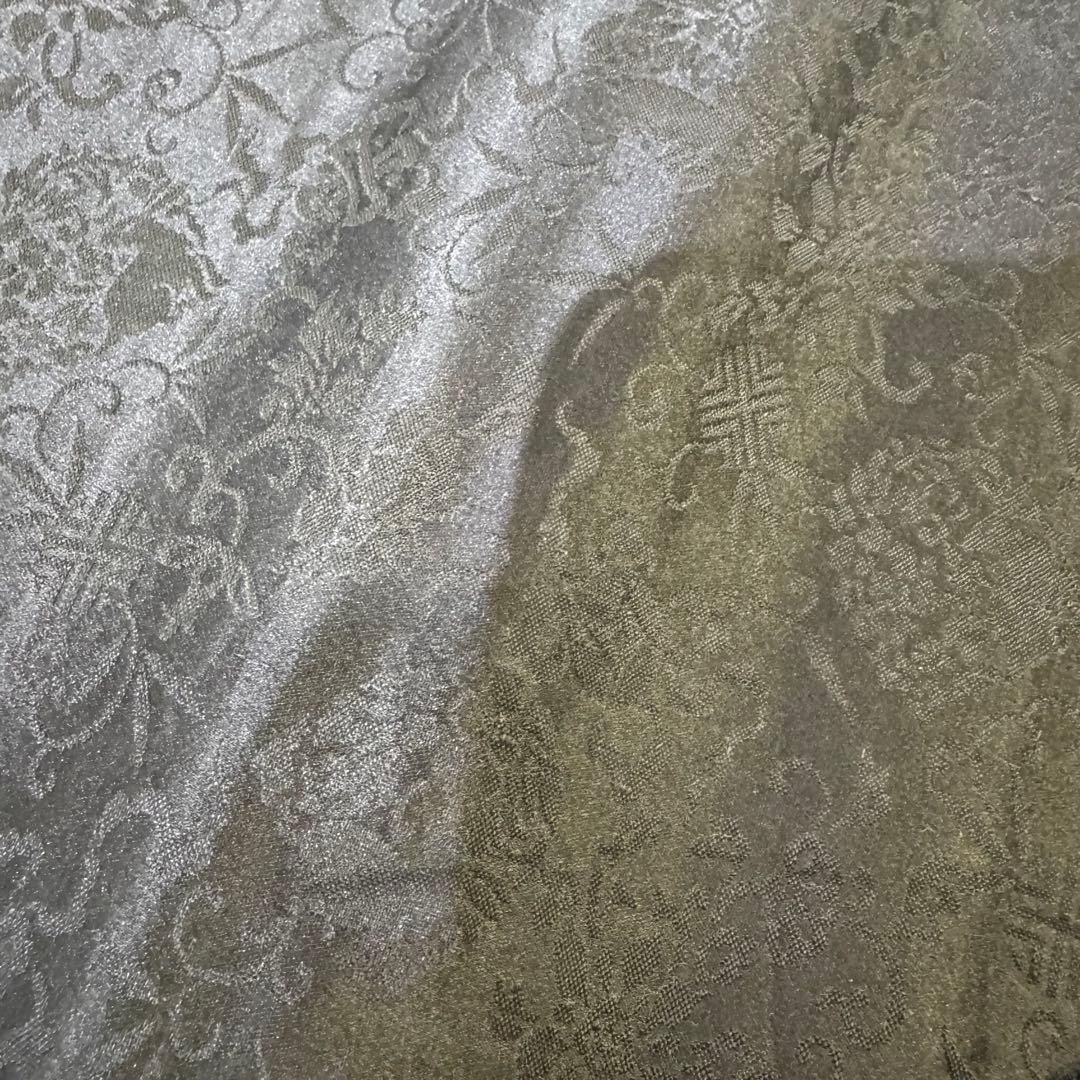 鷹の刺繍 名古屋帯 黒　アンティーク　刺繍帯　羽