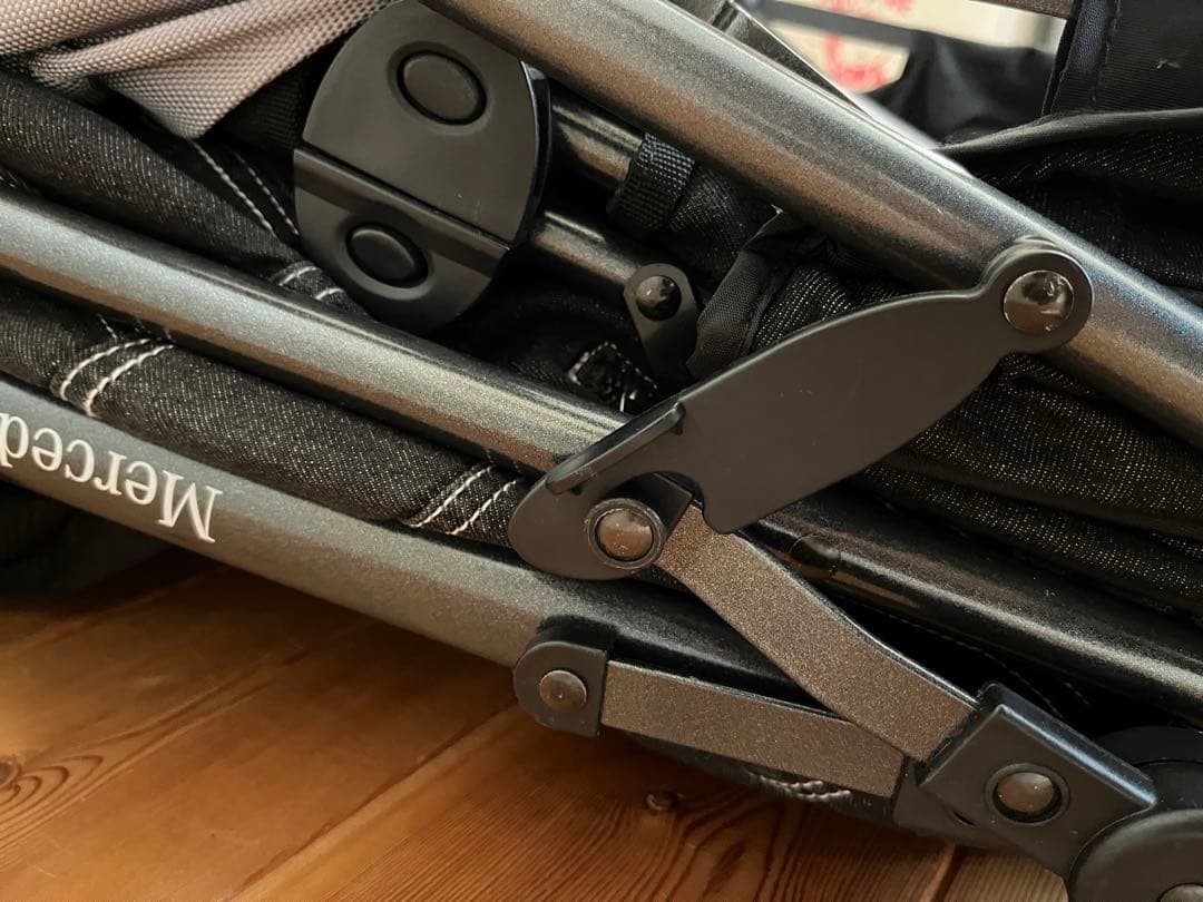 MercedesBenz メルセデスベンツデニム風ペットカート グレー/ブラック