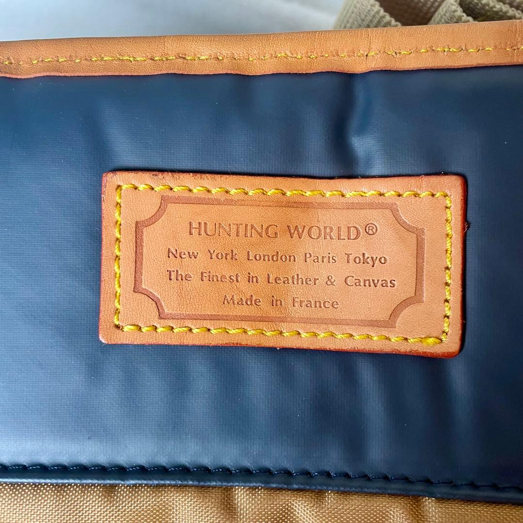 美品】HUNTING WORLD キャリーオール ショルダーバッグ