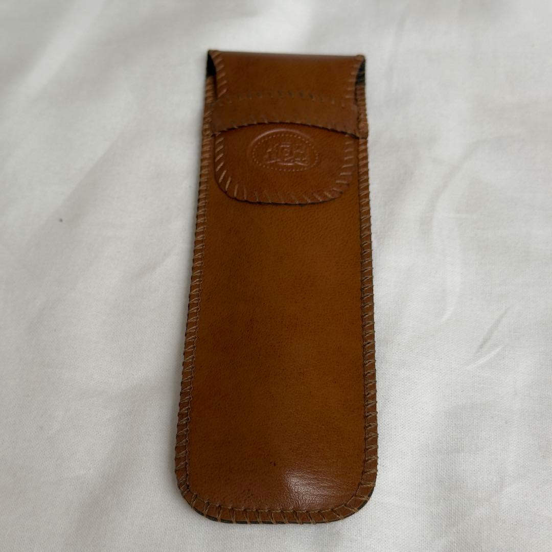 レザーケース・インク付き プラチナ Ptペン先 万年筆 シルバー silver