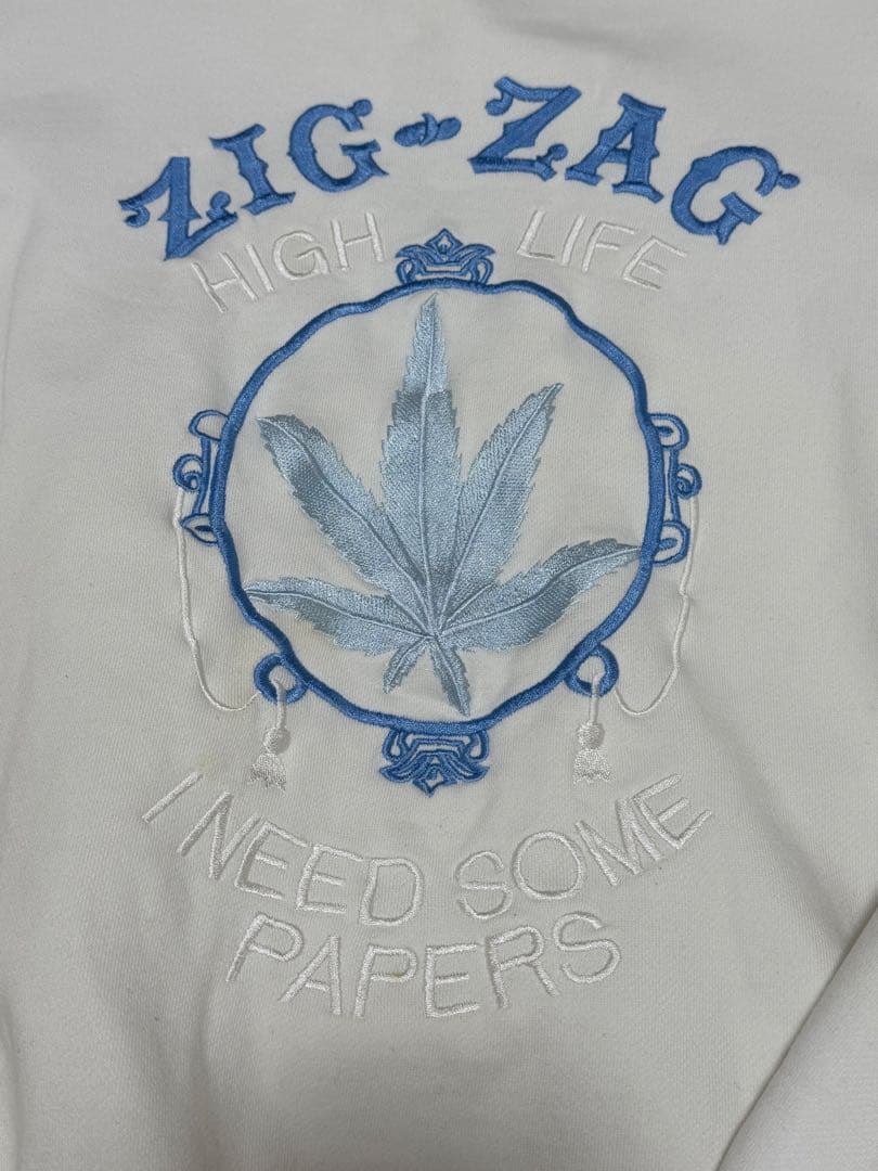 WEST WEAR ヴィンテージ スウェット 白 zigzag XXL