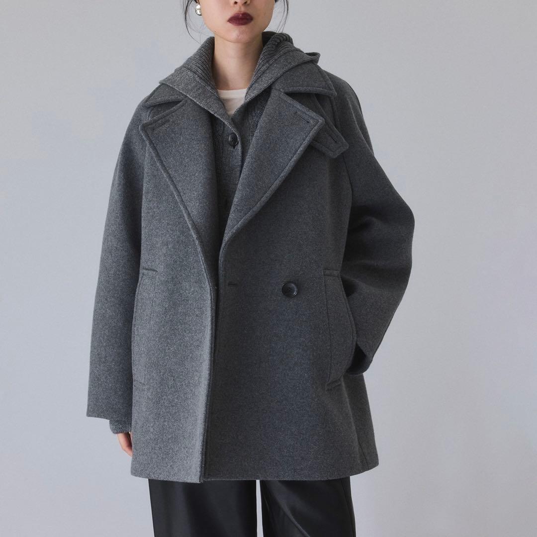 今季・新品【ADAM ET ROPE'】ウールボンディングミドルコート