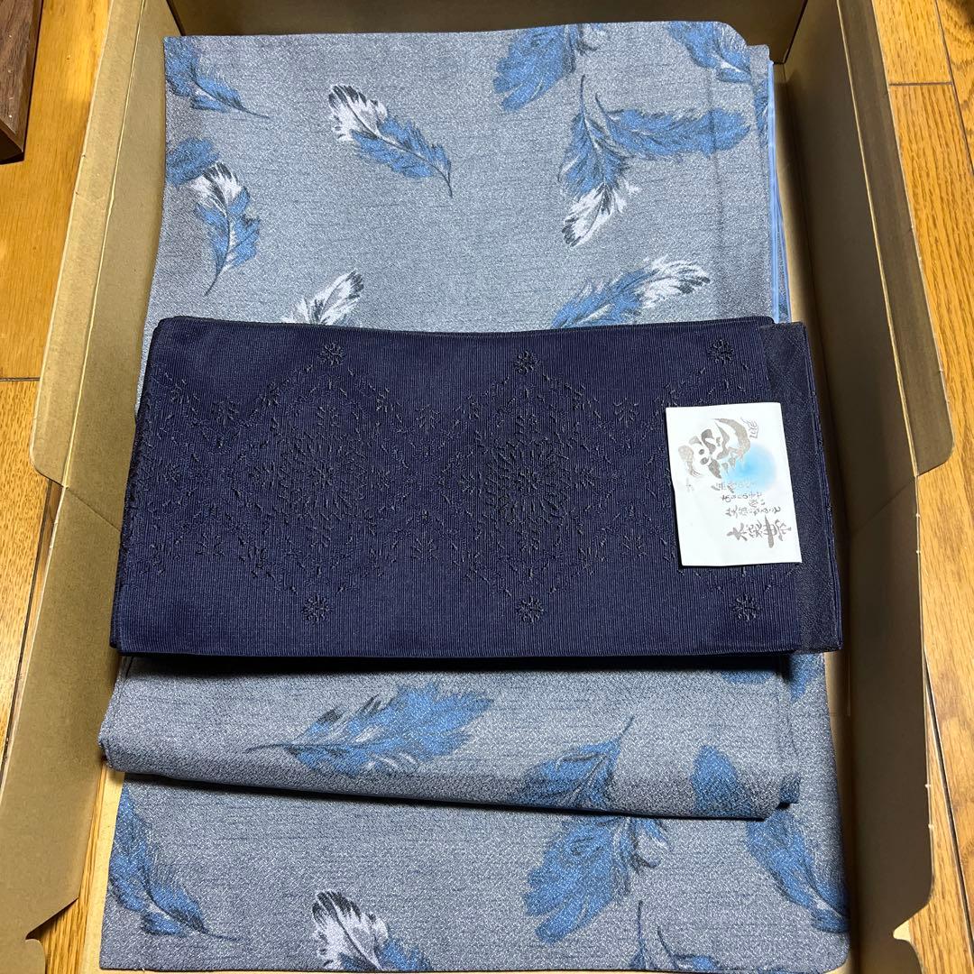 洗える着物　半幅帯セット　【キモノモダン福袋】