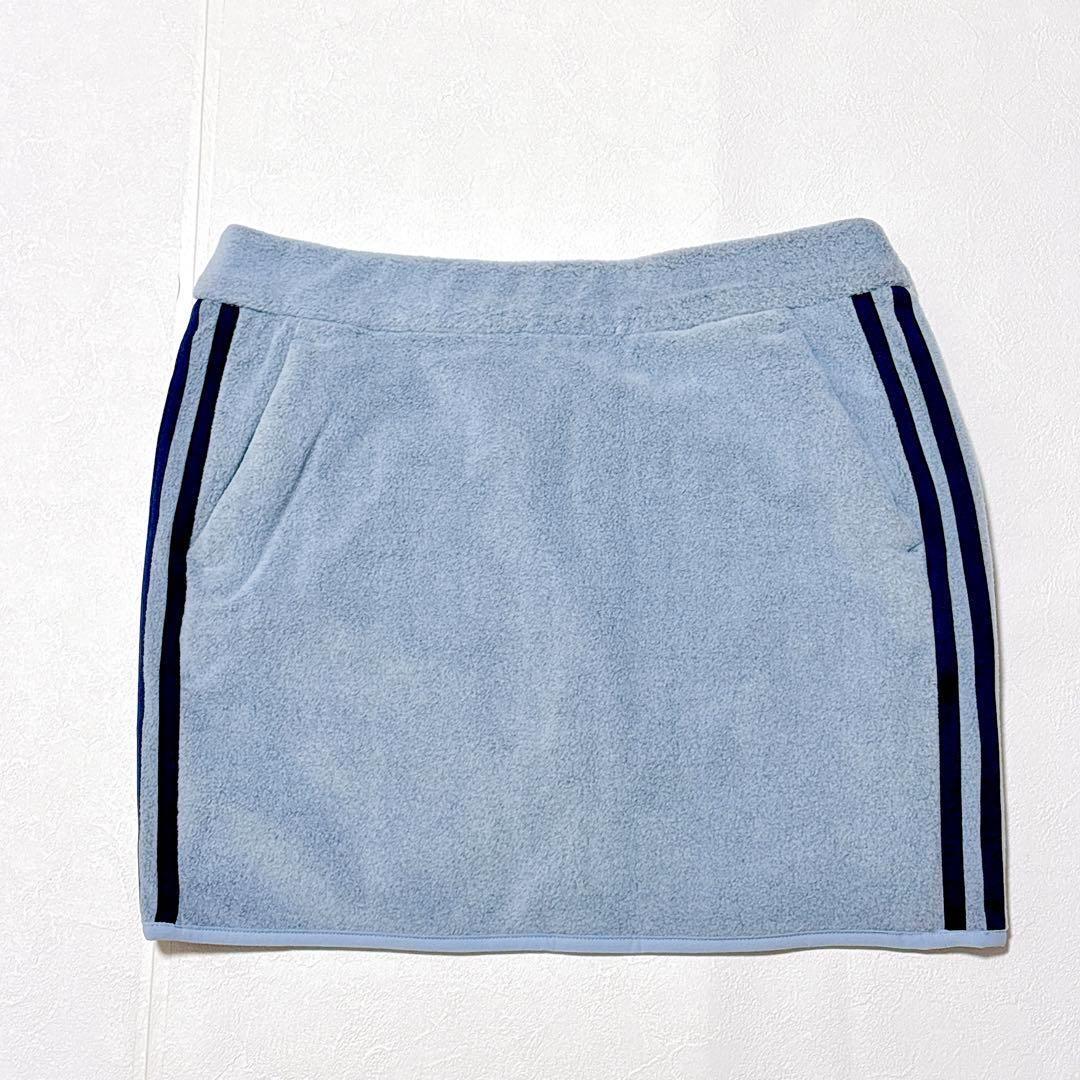 【新品】adidas アディダス　ゴルフウェア　セットアップ　レディースL 青