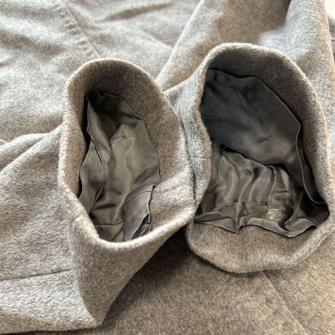 MaxMara Studio ガウンコート グレー 40 ピュアウール ファー