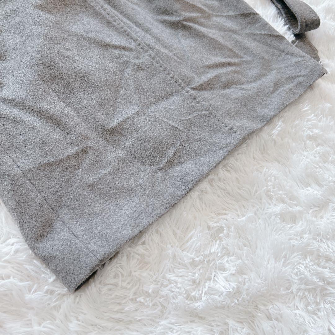 MaxMara Studio ガウンコート グレー 40 ピュアウール ファー