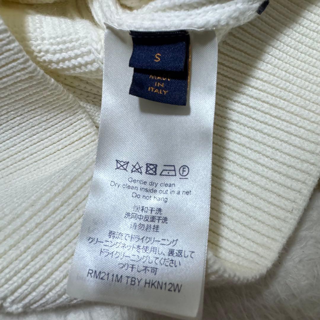 極美品！現行！ルイヴィトン ダミエ ケーブルニット セーター プルオーバー