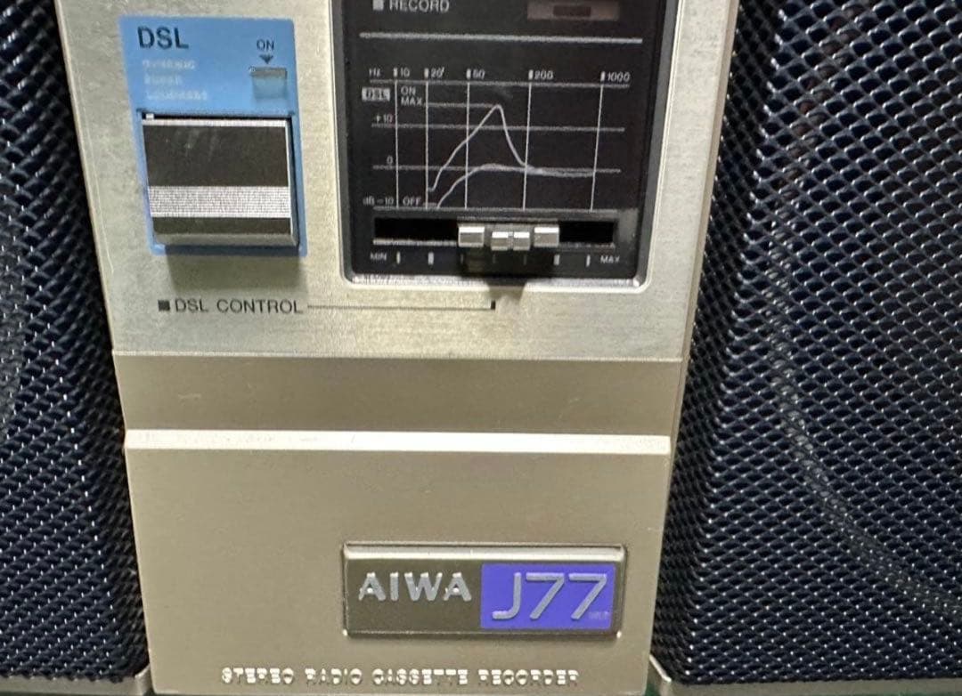 美品希少昭和レトロAIWA ラジカセ　CS-J77MKII ラジオアイワ