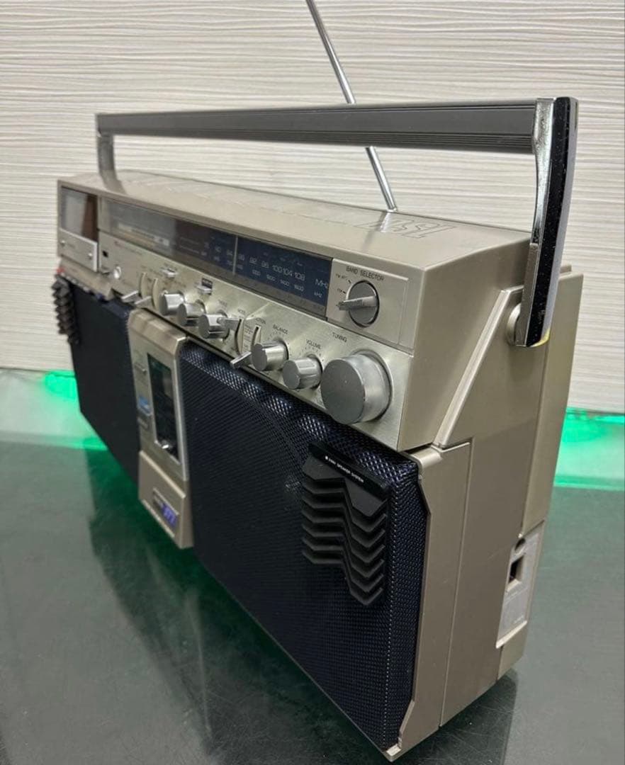 美品希少昭和レトロAIWA ラジカセ　CS-J77MKII ラジオアイワ