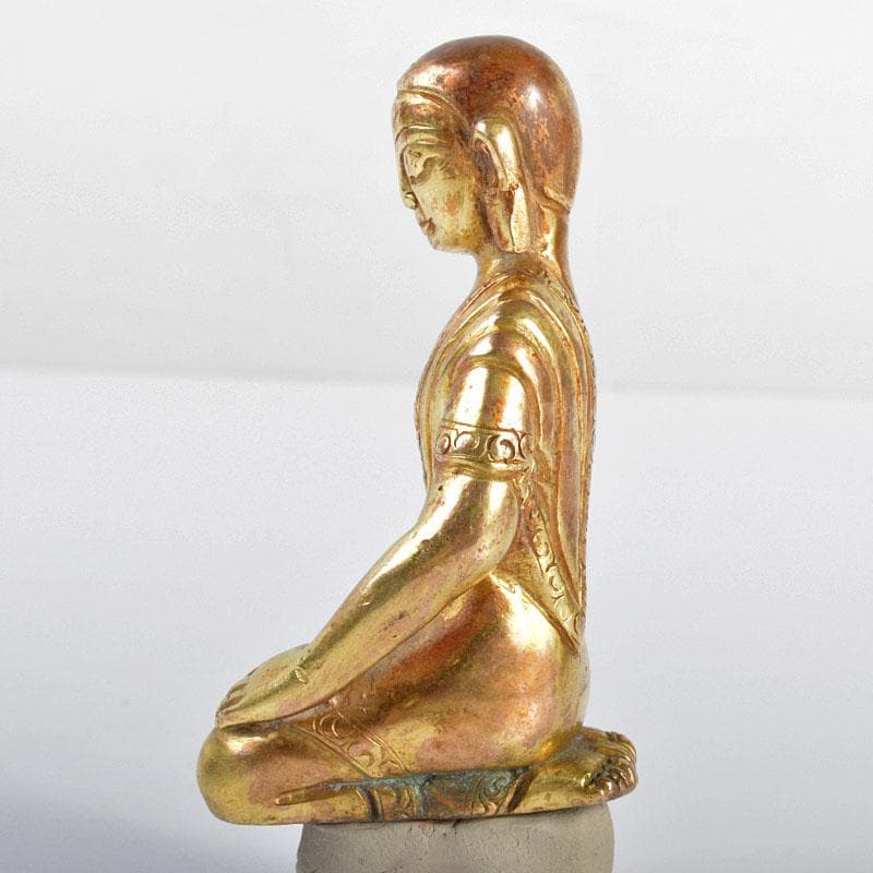 仏教美術　古銅鍍金　阿弥陀如来像　仏像　V　R4402
