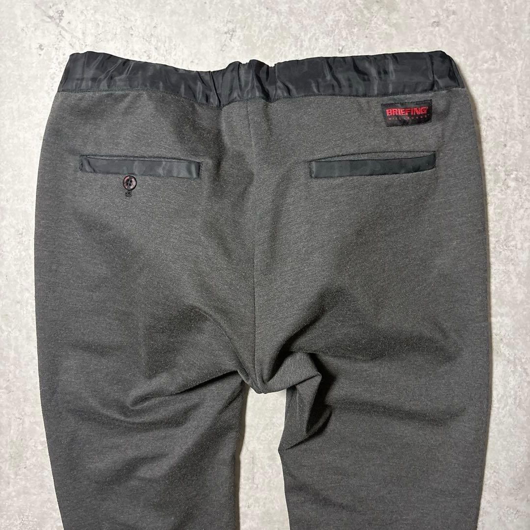 BRIEFING × WILL LOUNGE イージーパンツ L チャコールグレ