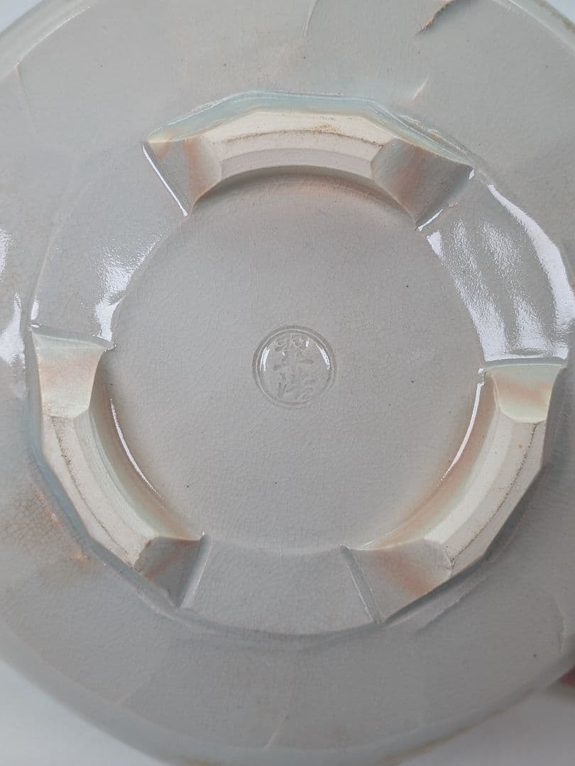 宮本翠浩 京焼 桃の絵手鉢 共箱合布 清水焼 食器 菓子器 菓子鉢 菓子皿 在銘