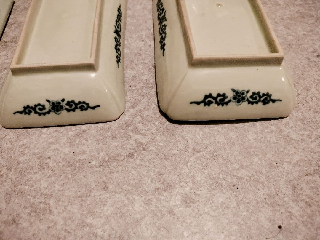 古伊万里　蛸唐草　長皿　4枚