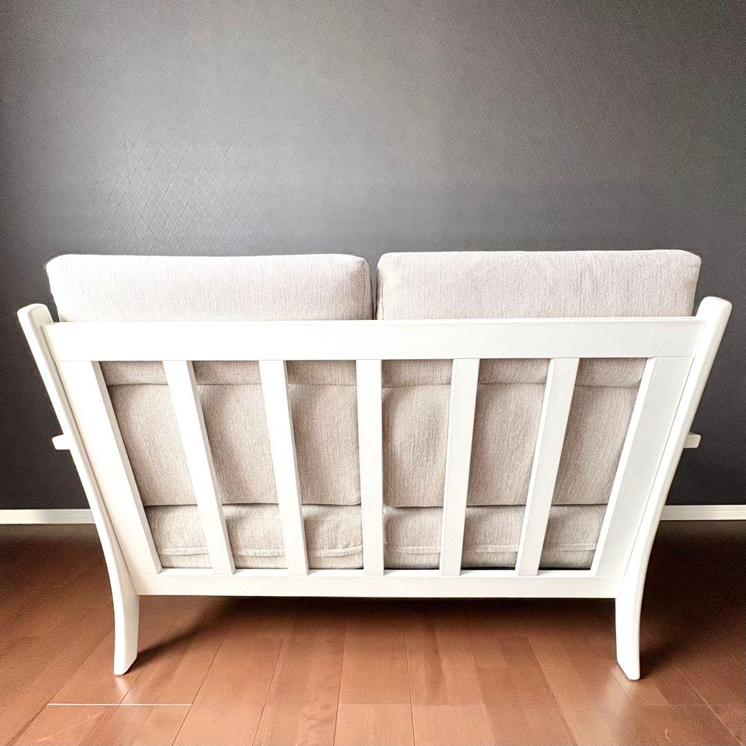 ニトリ✨️ 北欧風 2人掛けソファ ヒル2 ホワイトフレーム✨️