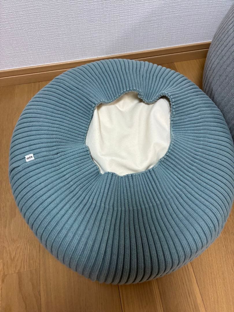 直取引可　神楽坂駅　無印良品　IDEE PUUF ビーズクッション2個セット