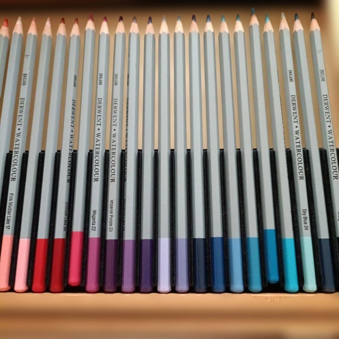 DERWENT 水彩色鉛筆 72色 木箱