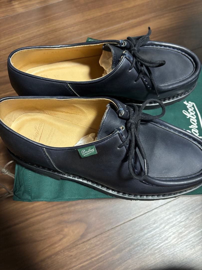 【試着のみ】Paraboot ミカエル　MICHAEL 25.5 ネイビー