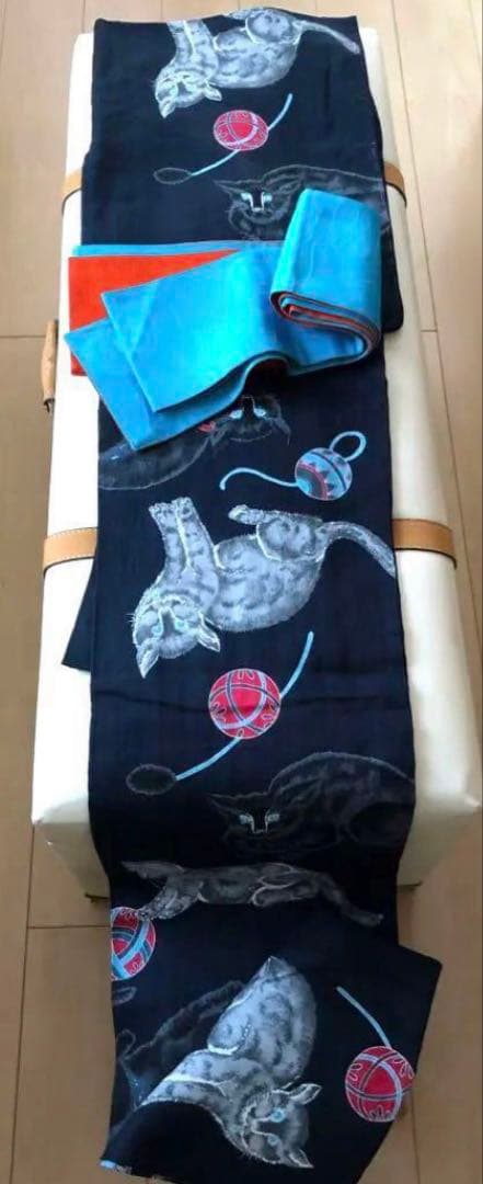 猫柄の浴衣　岡重　新品・未使用品