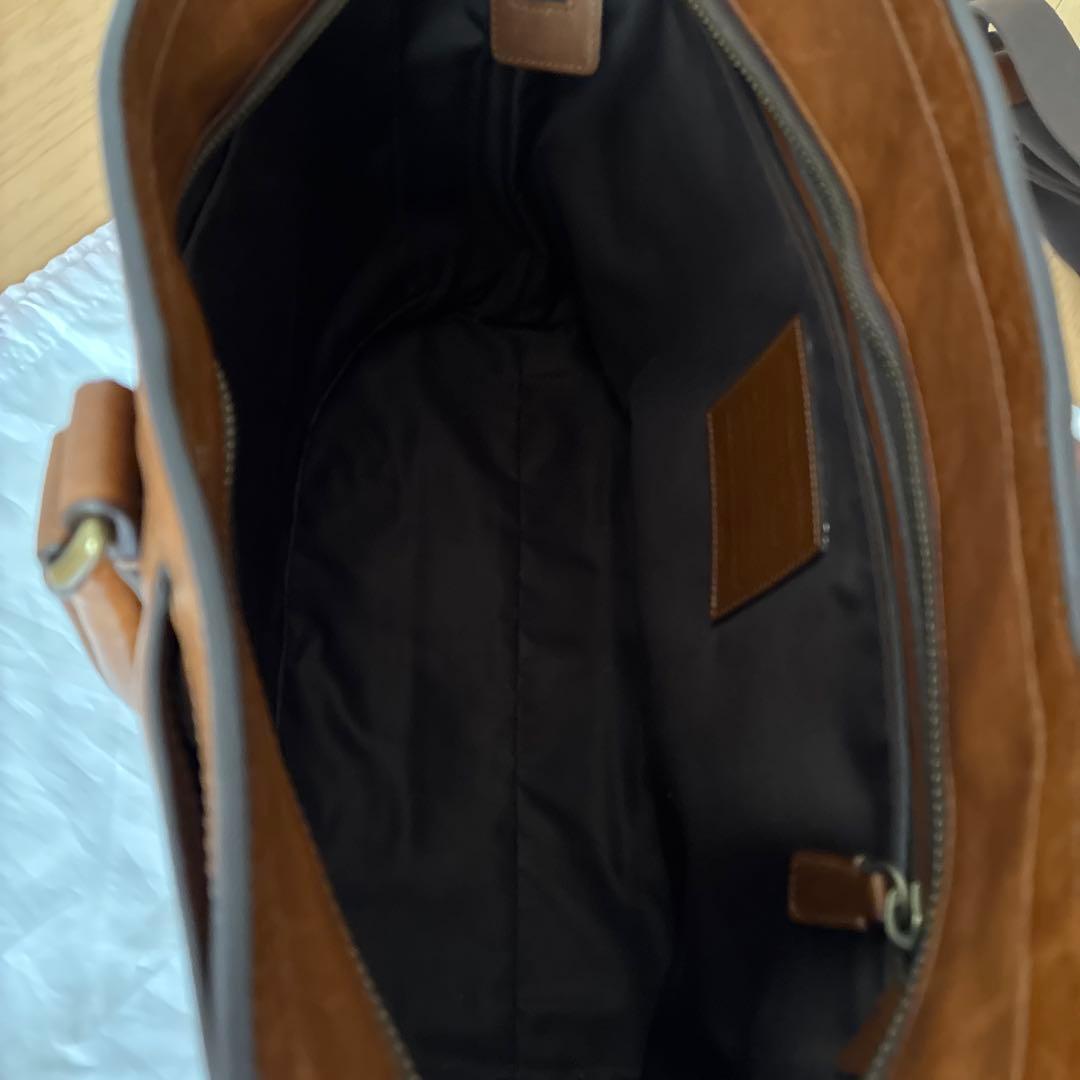 COACH ブラウン レザー トートバッグ