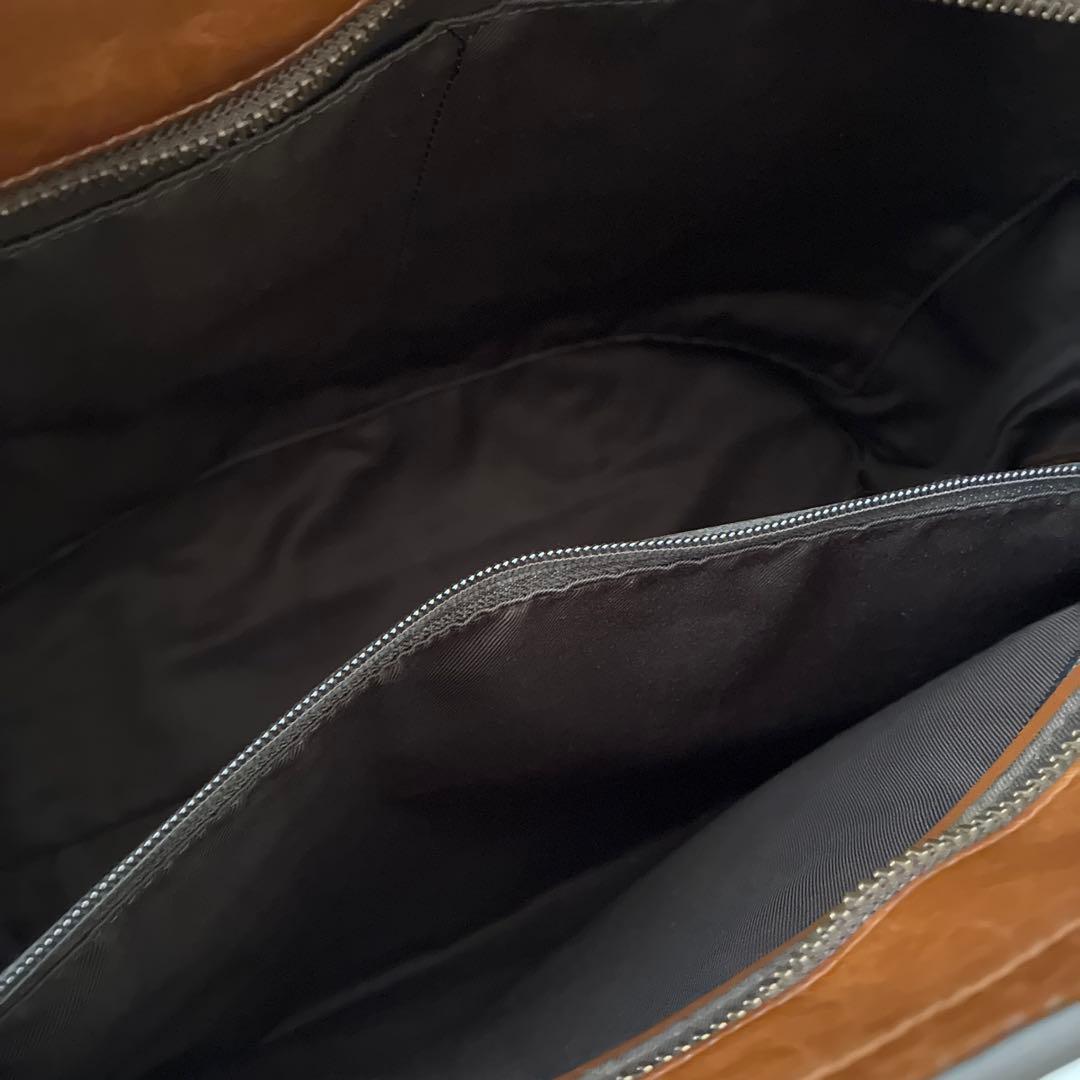 COACH ブラウン レザー トートバッグ