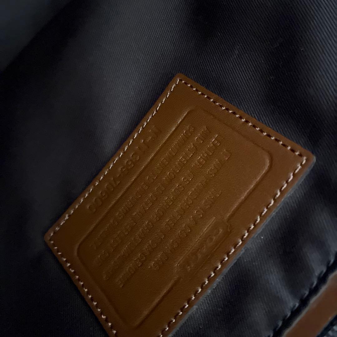 COACH ブラウン レザー トートバッグ