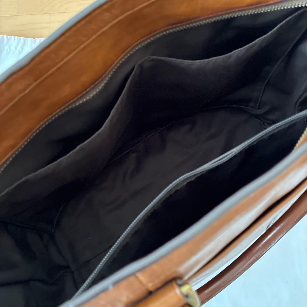 COACH ブラウン レザー トートバッグ