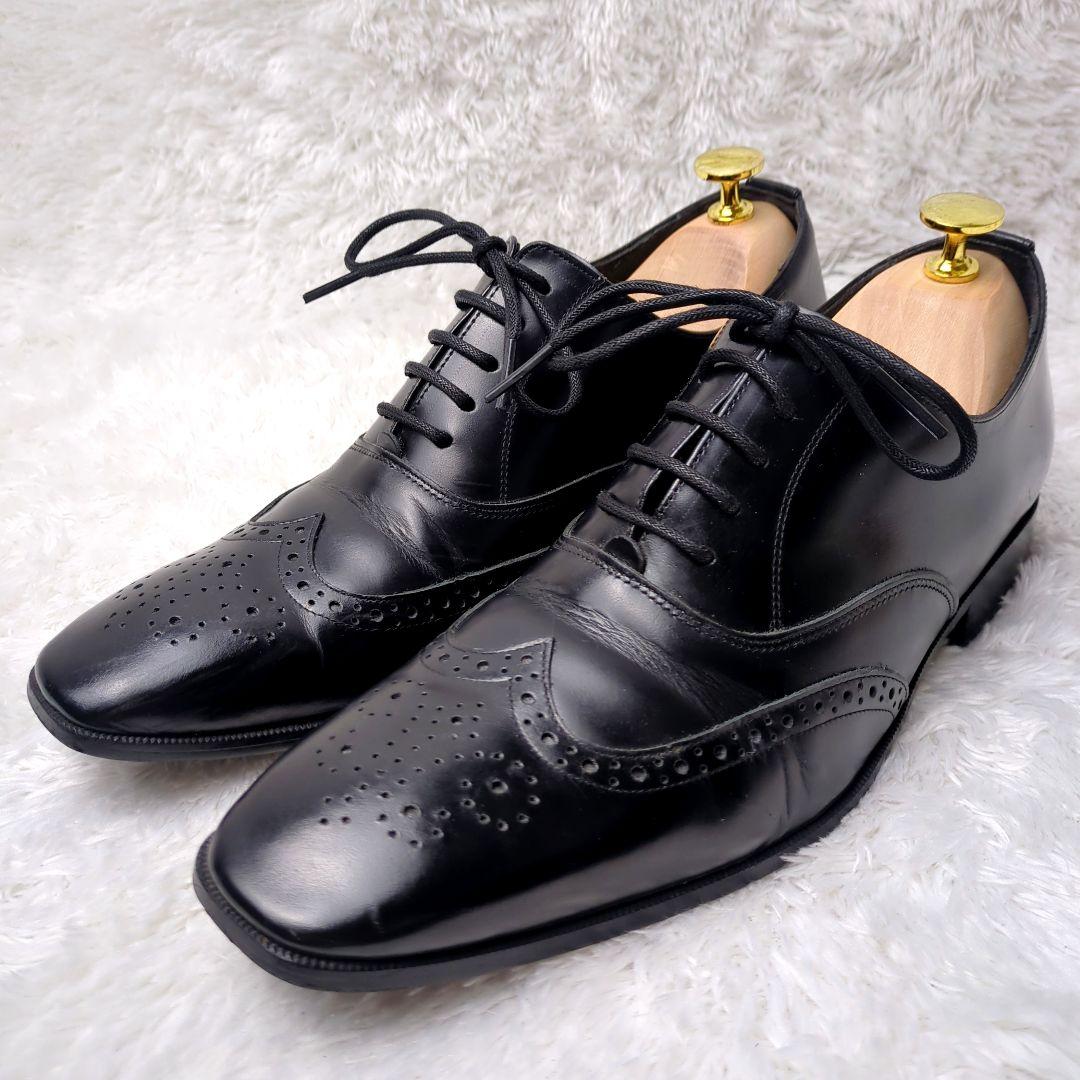 良品 ADELOアデロ 6cmUP シークレットシューズ 24.5㎝ 黒