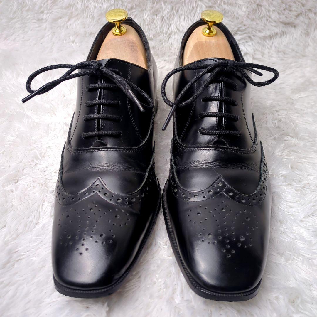 良品 ADELOアデロ 6cmUP シークレットシューズ 24.5㎝ 黒